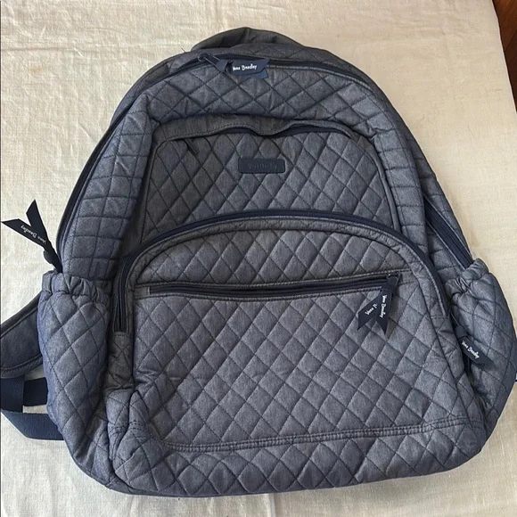 Vera Bradley - Quilted Denim Navy Backpack - NWT s-l400.jpg main image 2